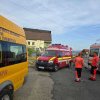 Plan Roşu de Intervenţie în judeţul Sibiu, după un accident între o maşină şi un microbuz şcolar. Copiii au 8 ani şi sunt din judeţul Hunedoara