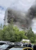 (VIDEO) Au sărit în gol. Flăcări lângă Moscova