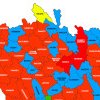 Harta cu distribuția mandatelor de consilieri locali în cele 81 de comune din județ (TABEL)