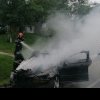 O mașină a luat foc în comuna Ion Neculce. Pompierii sunt la fața locului