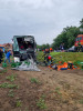 Planul Roșu, activat în Sibiu: accident pe DN 1, cu un autocar cu zeci de pasageri la bord