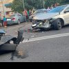 Impact între două autoturisme pe strada Pandurilor din Târgu Mureș