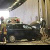 Accident rutier grav în Pasajul Victoriei. Un autoturism a intrat în zid