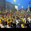 Trafic blocat în Piața Universității: Mii de suporteri sărbătoresc victoria echipei naționale