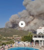 Incendiu uriaș pe litoral în Turcia
