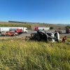 Mașină de intervenție de la DRDP Brașov, distrusă într-un accident