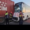 VIDEO Accident între un TIR şi un autocar plin cu copii, în Constanța. A fost activat Planul Roşu de Intervenţie