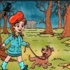 Ce este în neregulă în imaginea cu fetița care își plimbă câinele în ploaie? Ai la dispoziție 8 secunde să rezolvi testul de inteligență din parc