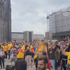 Fanii tricolorilor au invadat Germania. Au cântat imnul României și au dansat pe Ciuleandra la Köln. Video