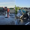 Accident mortal pe DN1, în Prahova. În urma impactului a două vehicule, sute de pești au ajuns pe șosea