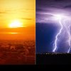 Avertizări meteo. Cod galben de furtuni în mare parte din țară și cod galben de caniculă în sud. Zonele afectate HARTĂ