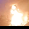 Incendiu uriaș la una dintre cele mai mari rafinării din sudul Rusiei, după ce ucrainenii au lovit-o cu drone (VIDEO)