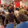 (video) Spirite încinse și îmbrânceli pe Aeroportul din Chișinău, între pasageri și polițiști: Au intervenit și mascații
