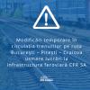 CFR Călători anunţă menţinerea restricţiilor în circulația trenurilor de călători