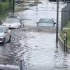 Prăpăd în Baia Mare după ploaia torenţială, străzi şi curţi inundate