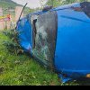 Grav accident în Mica. Mașină răsturnată, a fost solicitat elicopterul SMURD