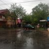 Beciuri și case inundate la Beclean, în urma furtunii de după-masă: Pompierii, solicitați să intervină și în Bistrița