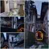 FOTO PERICOL pe Titulescu! Ruinele caselor care aparțin Primăriei Bistrița stau să se prăbușească peste chiriași și proprietari
