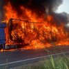 Incendiu în Portul Agigea: Un TIR a luat foc