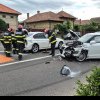 FOTO-VIDEO UPDATE: ACCIDENT rutier la Alba Iulia. Două mașini s-au lovit, în cartierul Partoș. Un tânăr, rănit