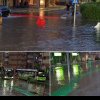 VIDEO: Canale navigabile de „mobilitate urbană” la Alba Iulia, după o ploaie torențială. Probleme și în alte zone din județ