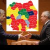 Rezultate alegeri locale: Harta României aproape roșie. PNL, cu 3 în față. AUR, la mare diferență
