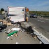 Accident grav pe autostradă! Un șofer de TIR a murit în sensul de mers spre Lugoj