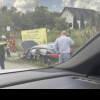 ACCIDENT între Gherla și Livada. O mașină a ieșit în afara șoselei – FOTO