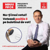 Mihai Fifor: Votează și, hai, să facem treabă pentru județul nostru!