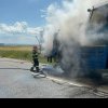 Judetul Tulcea: Incendiu produs la o automacara, in apropiere de localitatea Cataloi (FOTO)