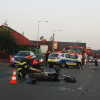 Accident grav în Florești, Cluj. Un tănăr motociclist în vârstă de 20 de ani a fost rănit pe drumul european- FOTO