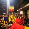 Cele mai frumoase imagini cu suporterii clujeni sărbătorind calificarea în optimile României la Euro 2024, în timp ce cântă imnul României VIDEO