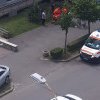 Cluj: O mașină a ajuns într-un stâlp pe strada Dorobanților. O persoană a fost transportată la spital - FOTO