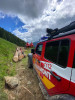 Elicopterul SMURD a adus la o clinică din Cluj doi tineri care s-au dat peste cap de mai multe ori cu o mașină de teren. VIDEO FOTO