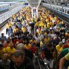 Toții fanii României și-au dat întâlnire în culorile echipei naționale să meargă împreună la meciul România-Belgia