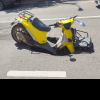 Un scuter s-a “scufundat” pe o stradă din Cluj: ,,Bine că e sănătos omul, dar gaura aia putea provoca daune serioase’’