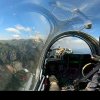 Spectacol aviatic în inima munților. Aeronavele Bazei 95, la Crucea de pe Caraiman – VIDEO