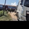 Accident feroviar la Iași. Autocamion, izbit de un tren, la Ruginoasa