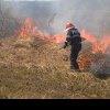 Incendiu de vegetație în extravilanul localității Copăceana