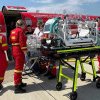 Bebeluș în stare gravă, transferat cu avionul SMURD de la Oradea la București