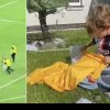 Copilul intrat pe teren la meciul România - Olanda a primit un echipament al naționalei, de la un reporter Antena 3 CNN impresionat de visul lui David