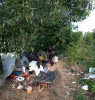 Adăpost clandestin în spatele școlii din Aleea Carpați