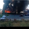 Incendiu puternic la un restaurant din Horezu. O persoană a fost rănită și a ajuns la spital