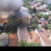 Incendiu puternic în cartierul Colentina din București. Ard mai multe case, pompierii intervin cu 12 autospeciale