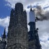 Incendiu la turla catedralei din Rouen