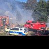 Un adăpost de animale din comuna Bistra a fost cuprins de un incendiu