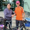Vasile Hârjoc, bărbatul care face turul Europei cu bicicleta, a poposit la Alba Iulia