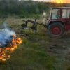 Incendiu puternic între localitățile Perșinari și Raciu
