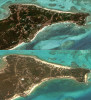 Înainte și după. Imagini din satelit cu dezastrul lăsat în urmă de uraganul mortal Beryl. 90% dintr-o insulă a fost distrusă