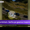La un pas de-o tragedie pe Transfăgărășan: O femeie și-a făcut selfie pe geamul unei mașini care mergea cu viteză pe serpentine